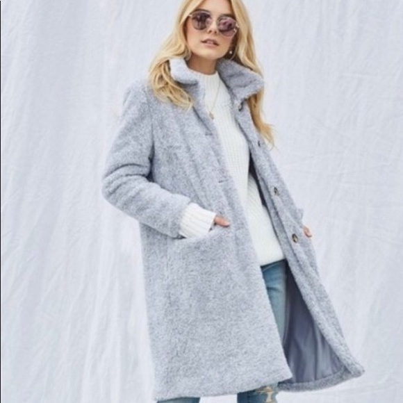 Andree Jackets & Blazers - Andree Faix Sherpa Long Jacket NWT🎀🎀